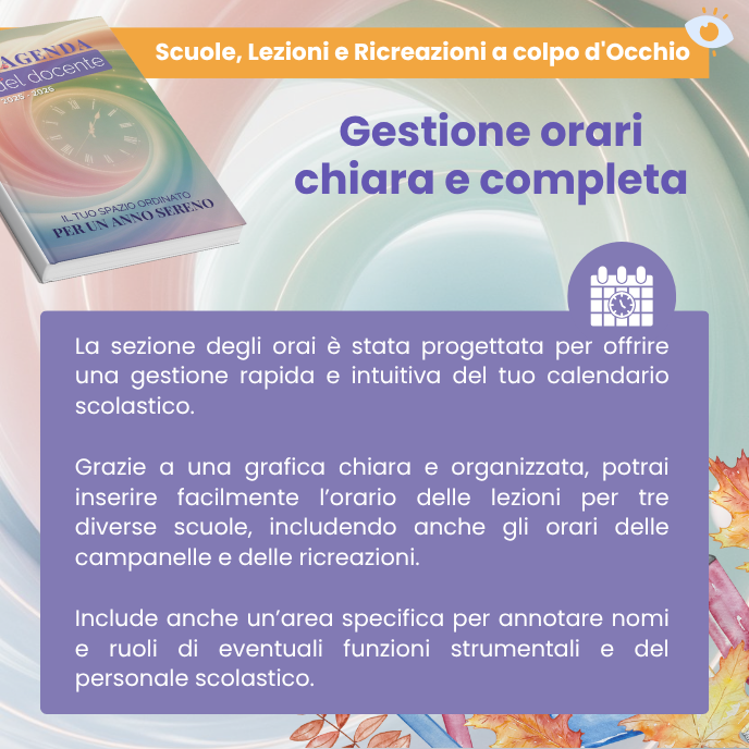 Agenda del docente gestione orari